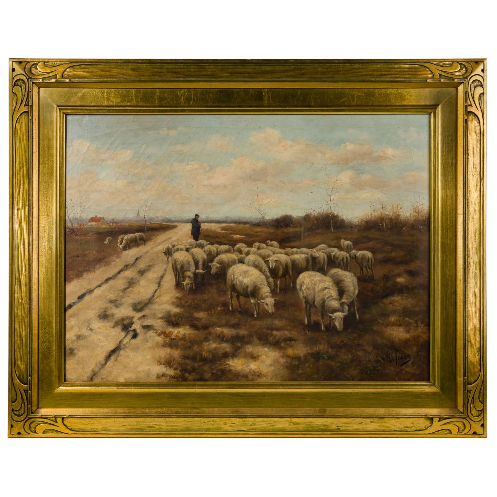 Appraisal: STYLE OF ANTON MAUVE DUTCH - OIL ON CANVASUndated signed