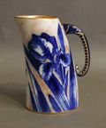 Appraisal: A Royal Doulton tusk jug with a cobalt and gilded