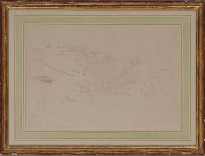 Appraisal: ATTRIBUTED TO EDWARD LEAR - VIEW IN SICILY Ink and