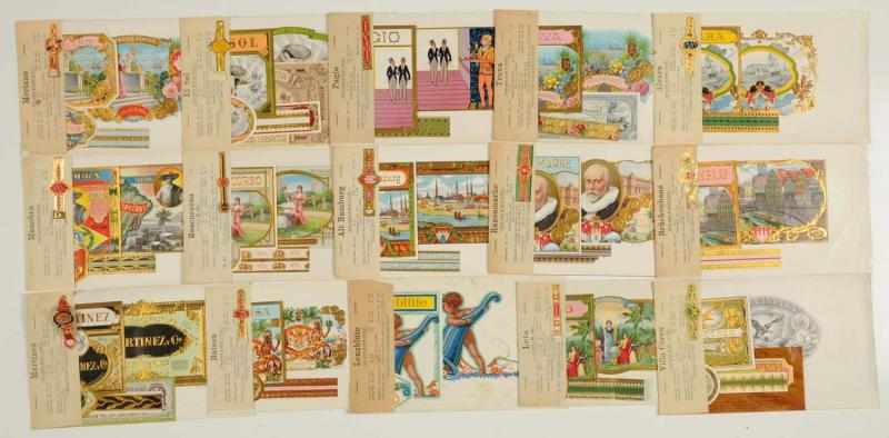 Appraisal: Lot of Miscellaneous Cigar Label Dealer Sets Circa s to