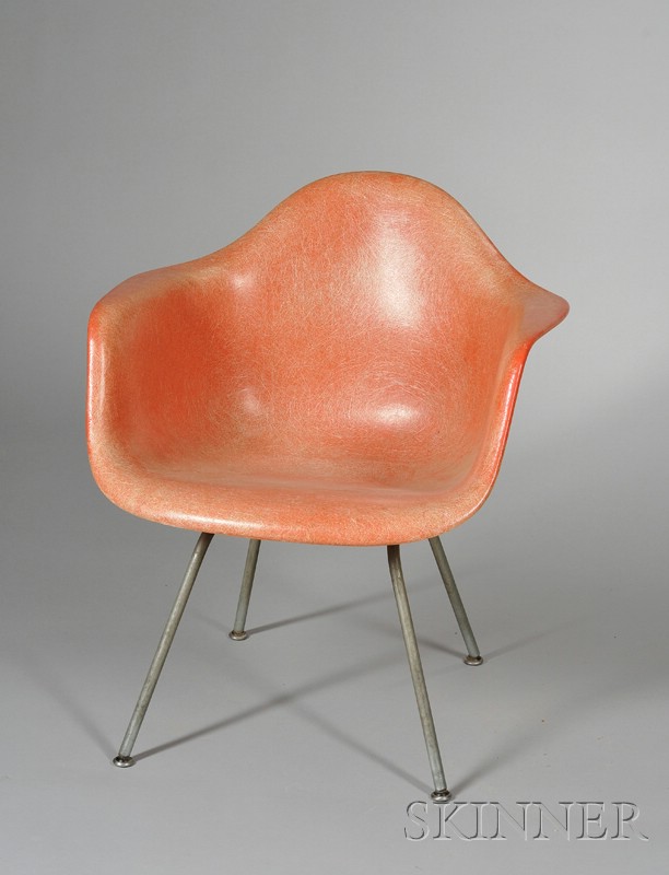 Appraisal: Charles and Ray Eames for Herman Miller Armchair Fiberglas metal