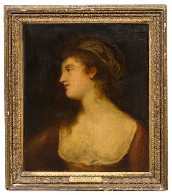 Appraisal: Sale Lot Attributed to George Romney British - A Profile