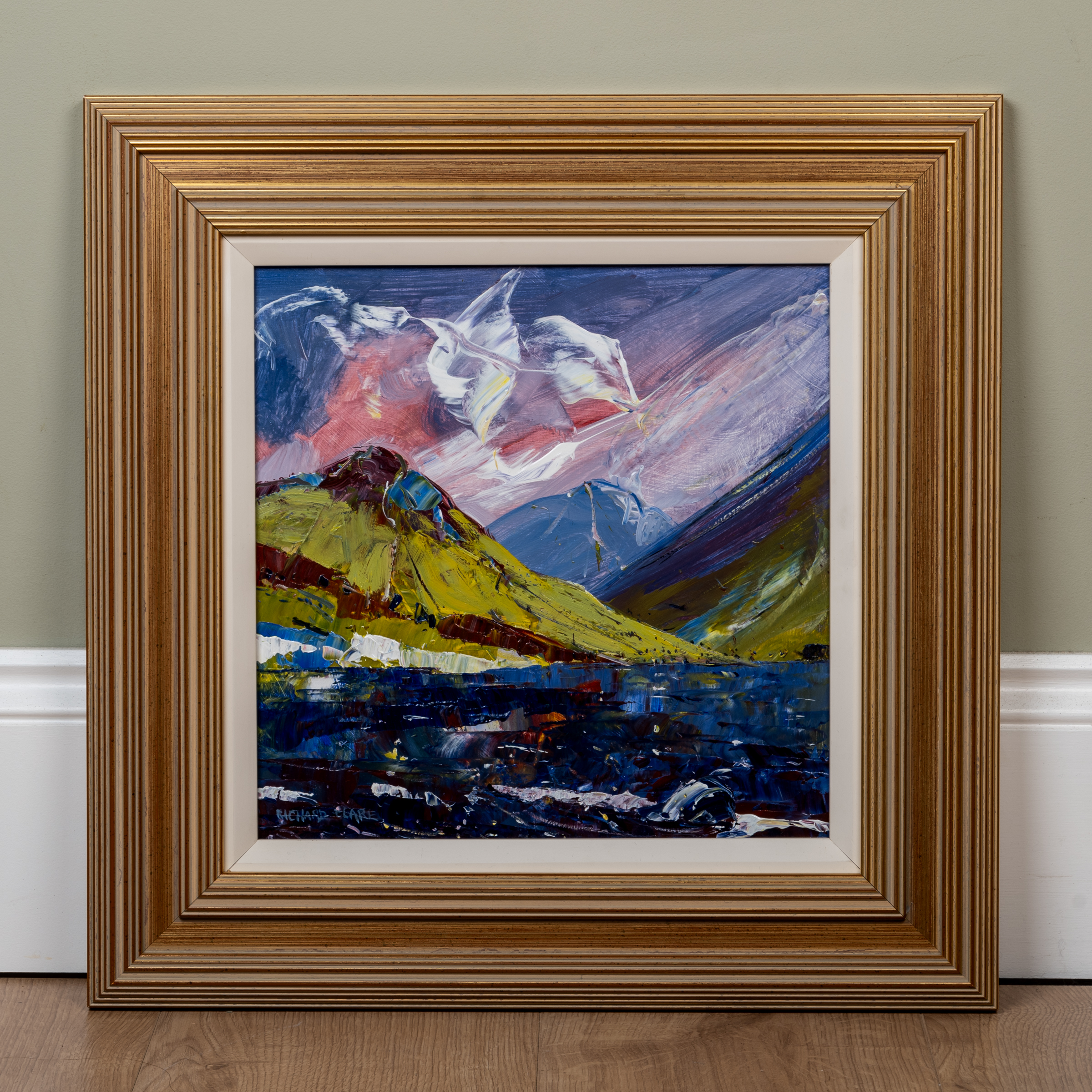 Appraisal: Richard Clare b 'Foreboding of Wastwater' acrylic on board signed