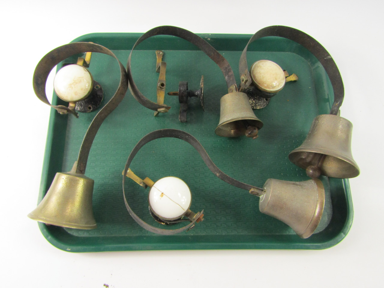 Appraisal: Four Victorian brass servant's bells