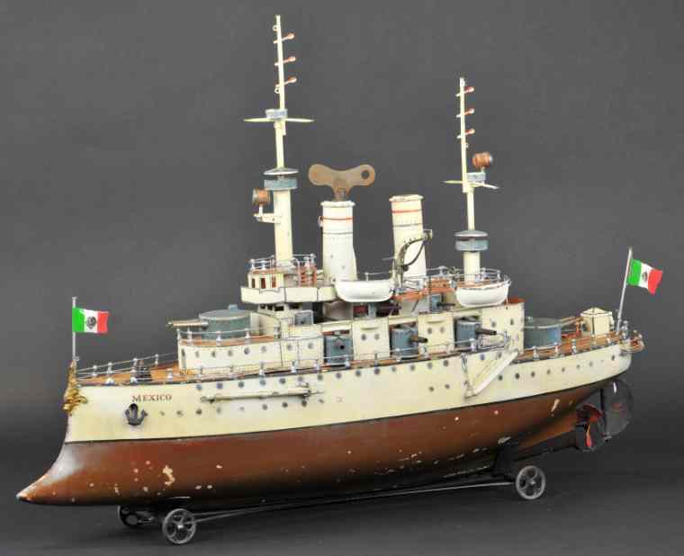 Appraisal: MARKLIN ''MEXICO'' BATTLESHIP Germany Series II hand painted beauty done