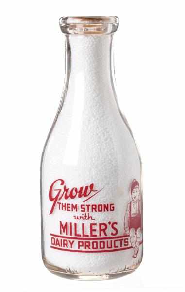 Appraisal: Miller s Dairy Milk Bottle Description Elizabethville PA Condition Excellent