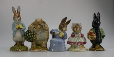 Appraisal: Royal Albert Beatrix Potter figures Cottontail The Old Woman who