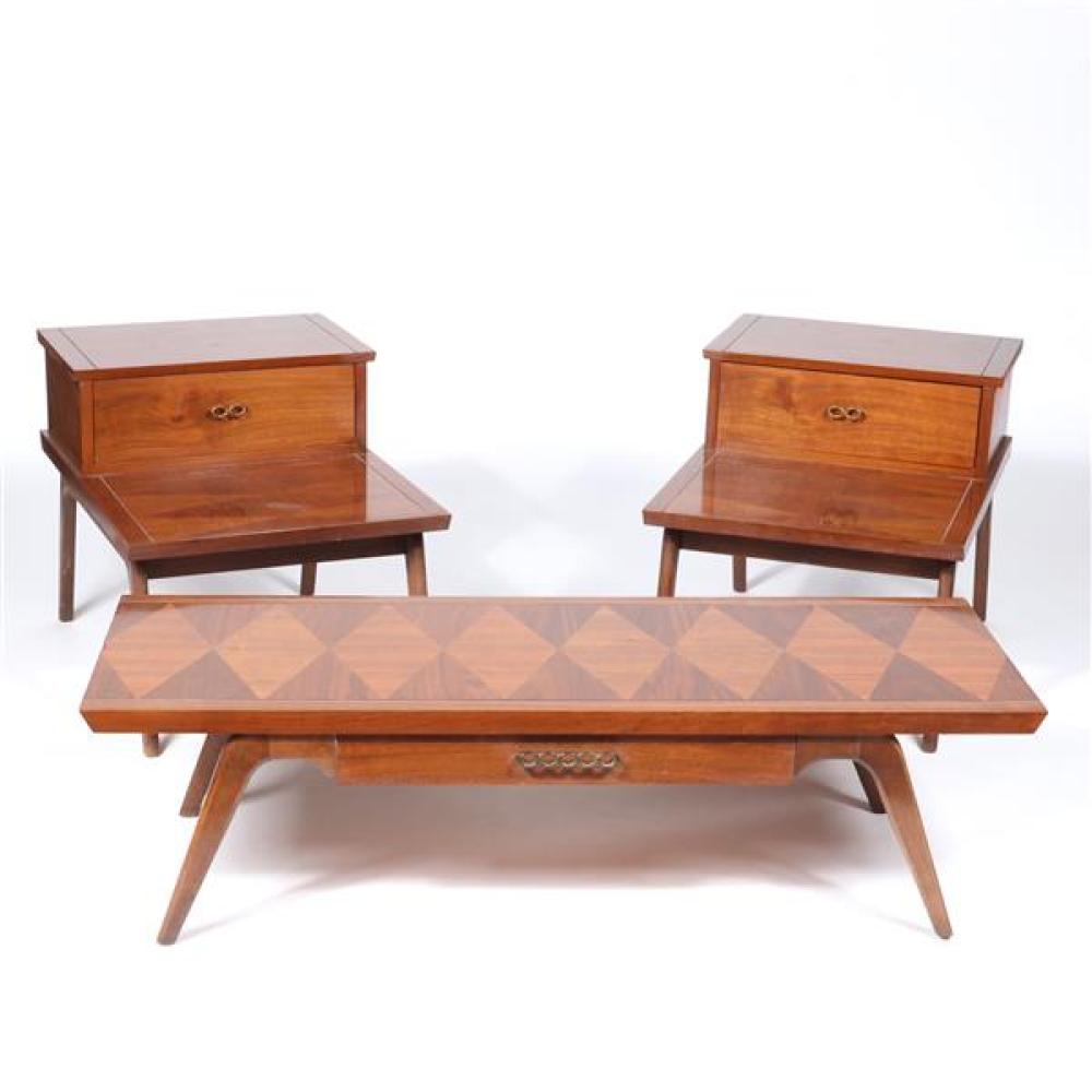 Appraisal: LANE AMERICAN MID CENTURY MODERN MCM S RETRO COFFEE AND