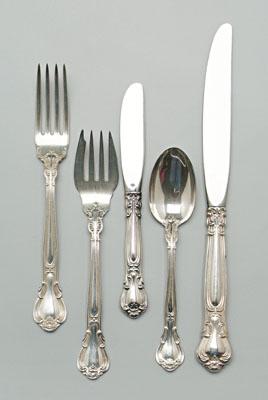 Appraisal: Gorham Chantilly sterling flatware pieces no monograms oz T