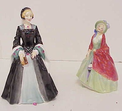 Appraisal: Two Royal Doulton figurines Janice and Paisley Shawl