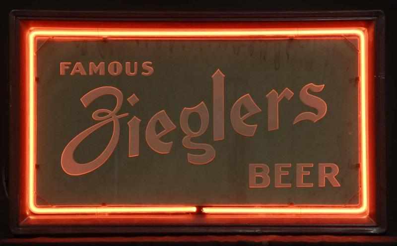 Appraisal: Ziegler's Can Neon Sign Description s Louis Ziegler Brewing Company