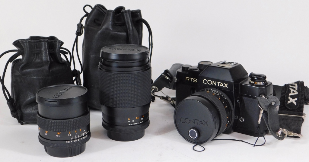 Appraisal: YASHICA CONTAX RTS SLR CAMERA WITH ACCESSORIES Yashica Contax RTS