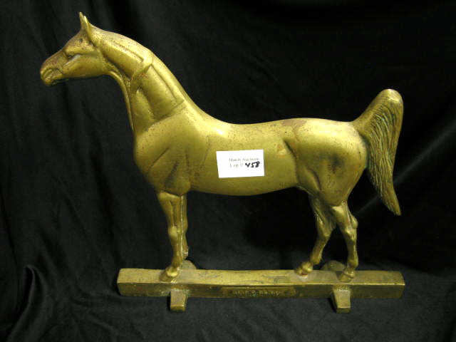 Appraisal: Brass Figural Doorstop of a Horse King's Genuis