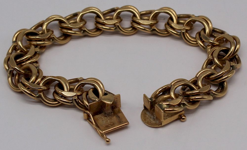 Appraisal: JEWELRY Vintage kt Gold Bracelet Vintage kt yellow gold multi-hoop