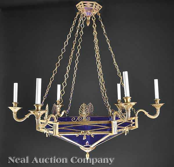 Appraisal: A Very Fine Napoleon III Cobalt Blue Glass and Gilt