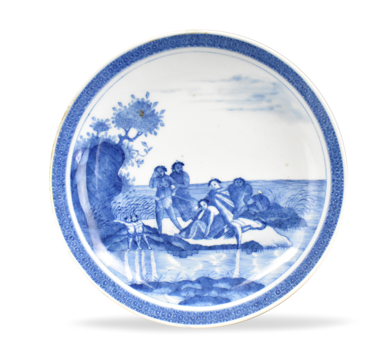 Appraisal: A Chinese porcelain for Dutch market blue and white mythological