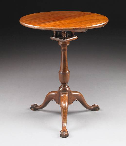 Appraisal: A George III mahogany occasional table second half th century