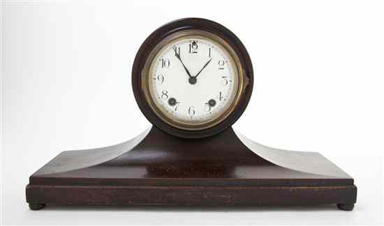 Appraisal: An American Mahogany Mantel Clock having a circular dial with