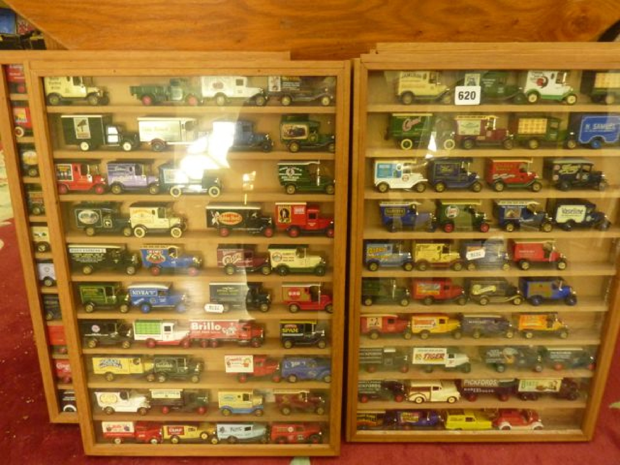 Appraisal: One hundred and sixty Lledo die cast model vehicles displayed