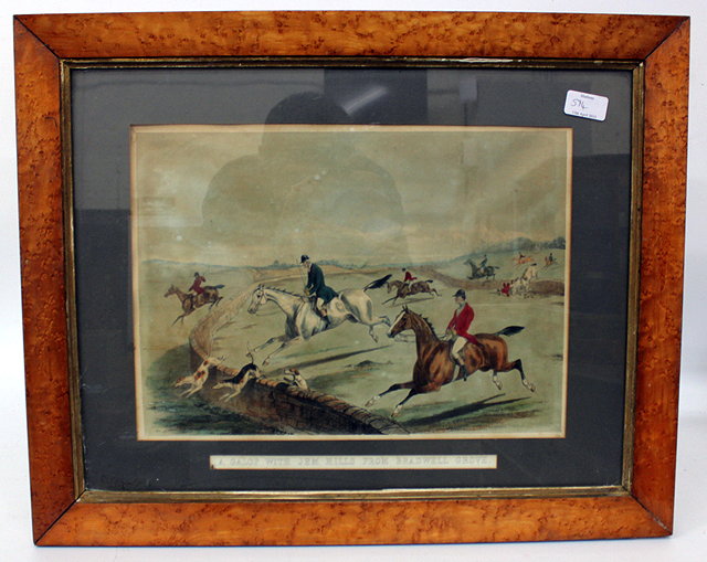 Appraisal: A SMALL QUANTITY OF DECORATIVE HUNTING SPORTING PRINTS to include