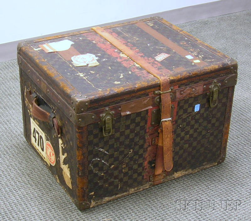 Appraisal: Small Louis Vuitton Trunk late th early th century of