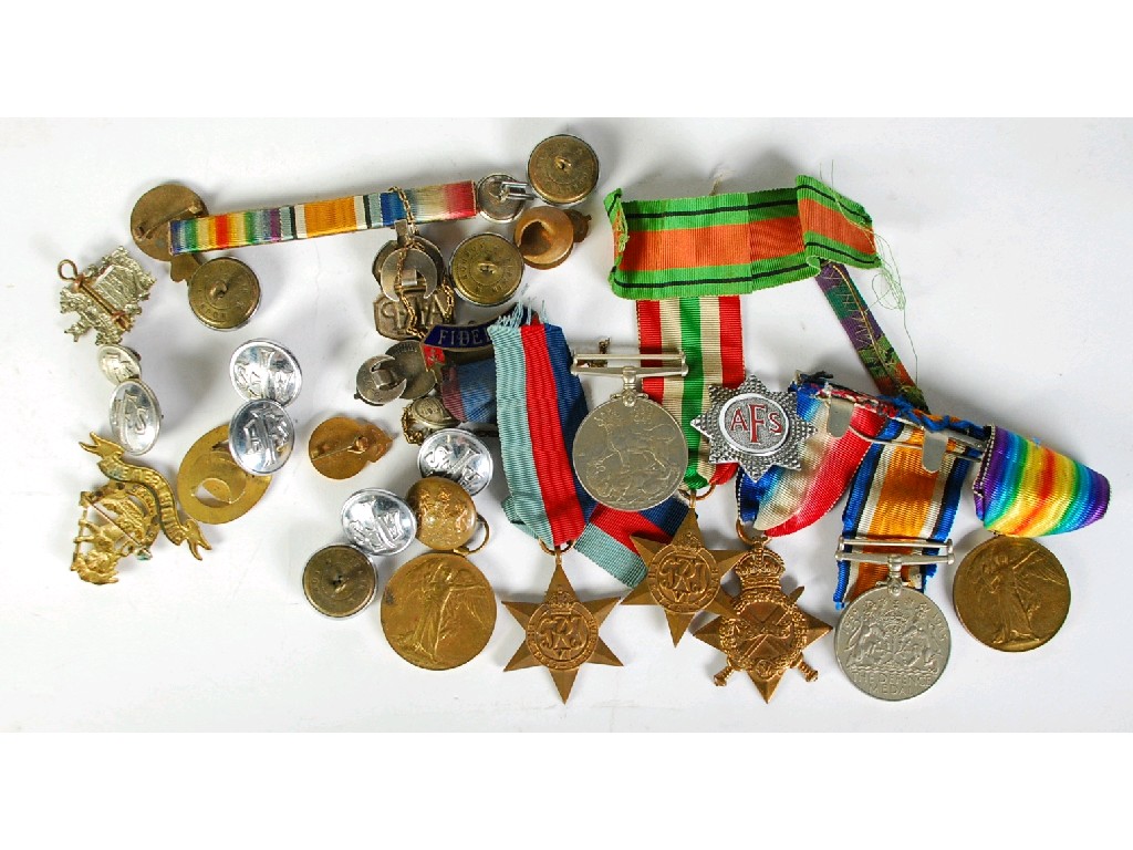 Appraisal: SEVEN FIRST AND SECOND WORLD WAR GENERAL SERVICE MEDALS VARIOUS