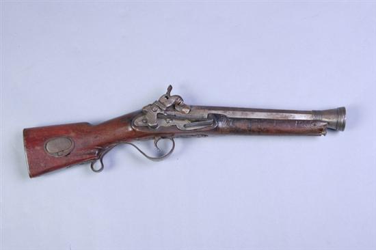 Appraisal: HAND MUSKET BLUNDERBUSS Turkish origin probably Rough condition works mechanically