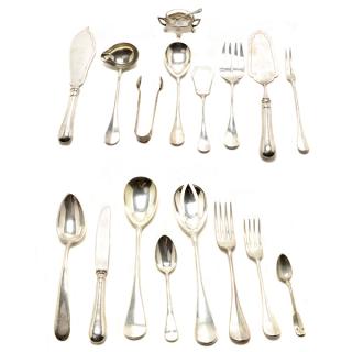 Appraisal: Large Associated Suite of Austrian Silver Flatware Large Associated Suite