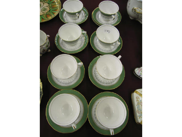 Appraisal: Set of Royal Worcester Bone China Cups Saucers Regency pattern