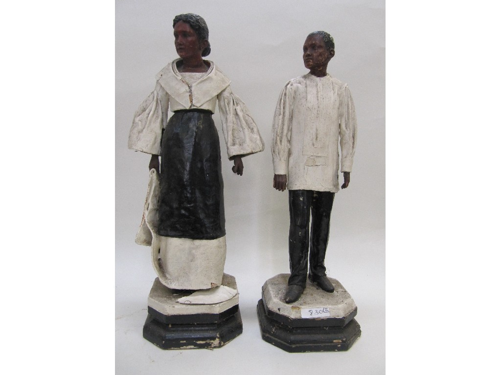 Appraisal: Pair of Indian figures slight def