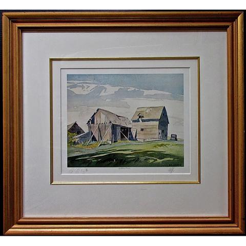 Appraisal: ALFRED JOSEPH CASSON CANADIAN - NORTHERN BARNS LIMITED EDITION PRINT