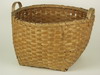 Appraisal: BASKET - Large two handle splint basket Circa H x