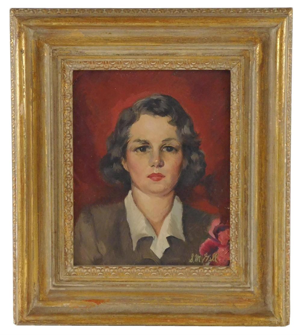 Appraisal: Sue May Gailey Wescott Gill American - Portrait of a