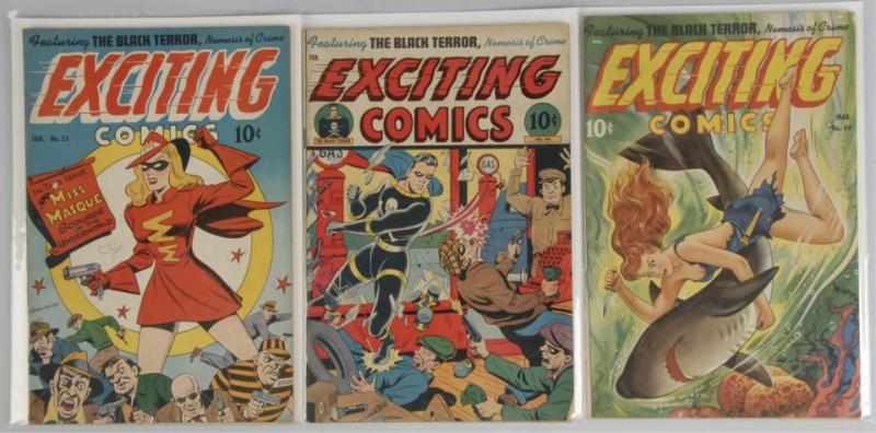 Appraisal: Lot of s Exciting Comics Description This lot includes issues