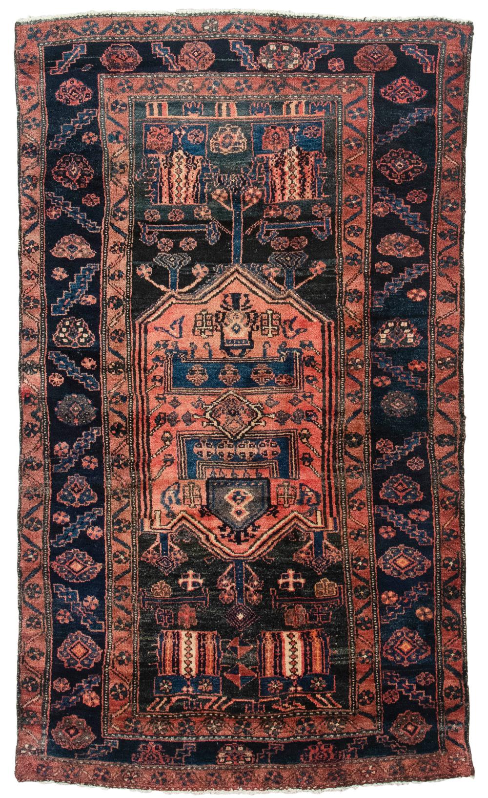 Appraisal: MALAYER RUG X SECOND HALF OF THE TH CENTURYMALAYER RUG