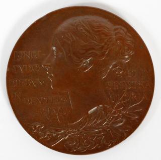 Appraisal: QUEEN VICTORIA BRONZE MEDAL QUEEN VICTORIA BRONZE MEDAL DIA MM