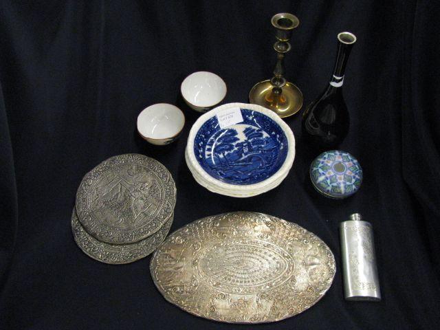 Appraisal: pc Estate Lot medley Copeland Spode bowls Spode's tower Blue