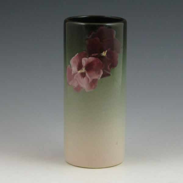 Appraisal: Weller Eocean cylinder vase with floral decoration Signed Weller Eocean