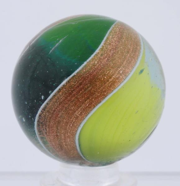 Appraisal: Large Ribbon Lutz Swirl Marble Hard to find in this