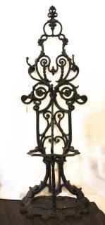 Appraisal: Cast Iron Hall Tree H x W x D