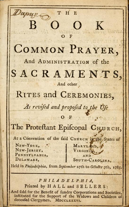 Appraisal: EPISCOPAL CHURCH The Book of Common Prayer And Administration of