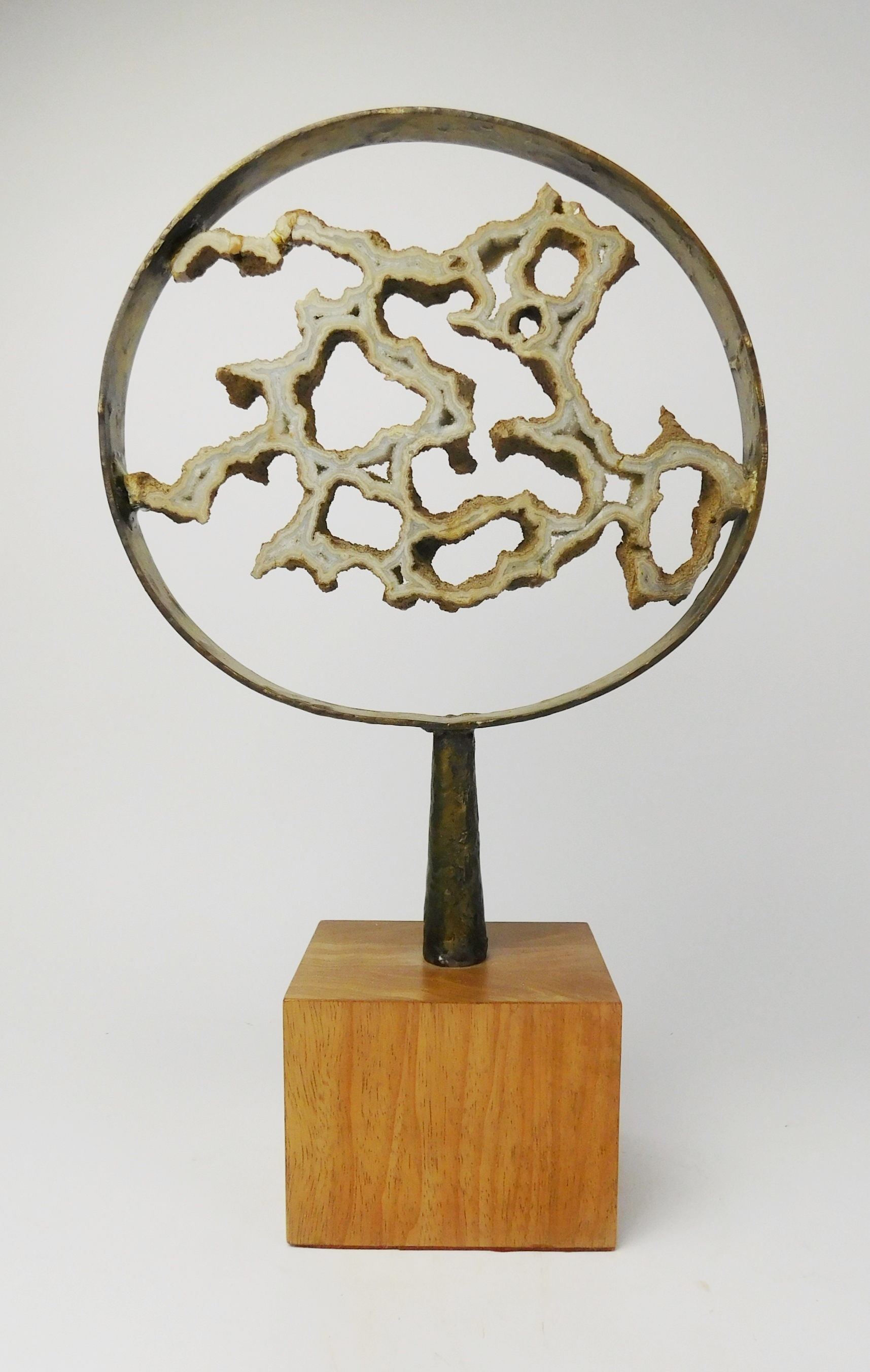 Appraisal: Robert Fillous American - Floating Geo- metal and geo sculpture