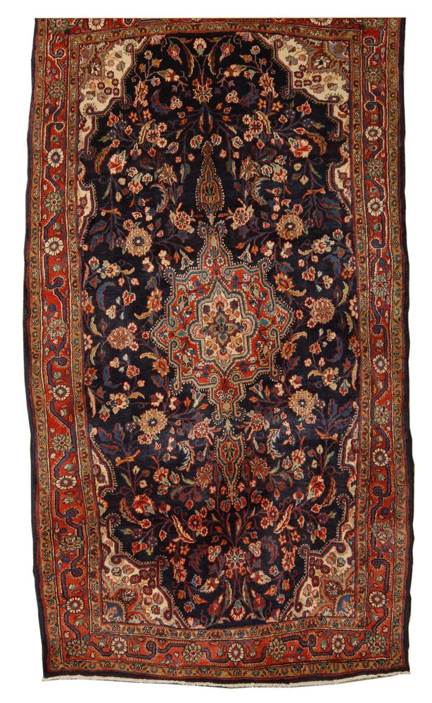 Appraisal: ORIENTAL RUG KASVIN ' x ' Central pendant medallion in