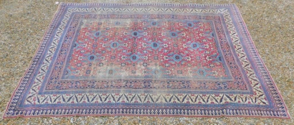 Appraisal: EARLY TH C ROOM SIZE ORIENTAL RUG POSSIBLY AHamadan Unusual