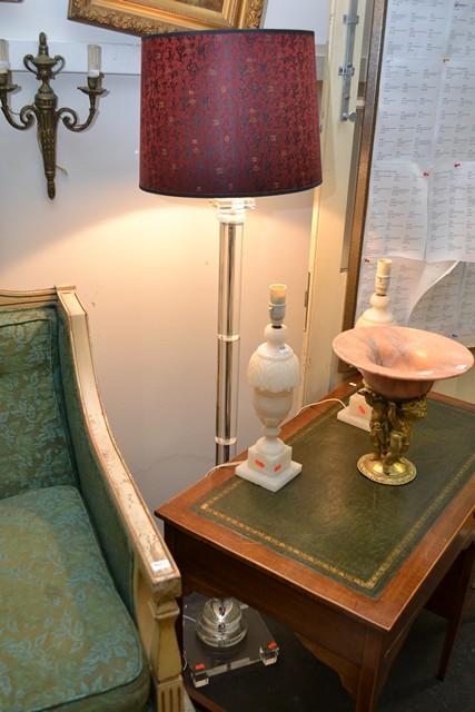 Appraisal: SOLID GLASS FLOOR LAMP