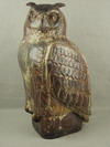 Appraisal: POTTERY - Life size full standing horned owl by Knud