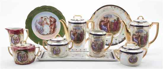 Appraisal: A Royal Vienna Porcelain Dessert Service comprising two coffee pots