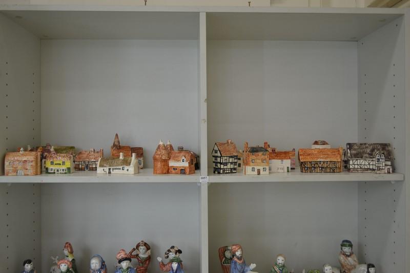 Appraisal: LARGE COLLECTION OF CERAMIC NOVELTY MINIATURE COTTAGES