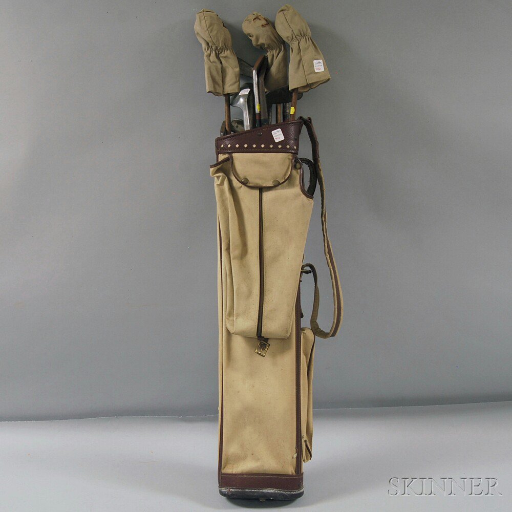 Appraisal: Set of Golf Clubs with Ten Irons Three Woods and