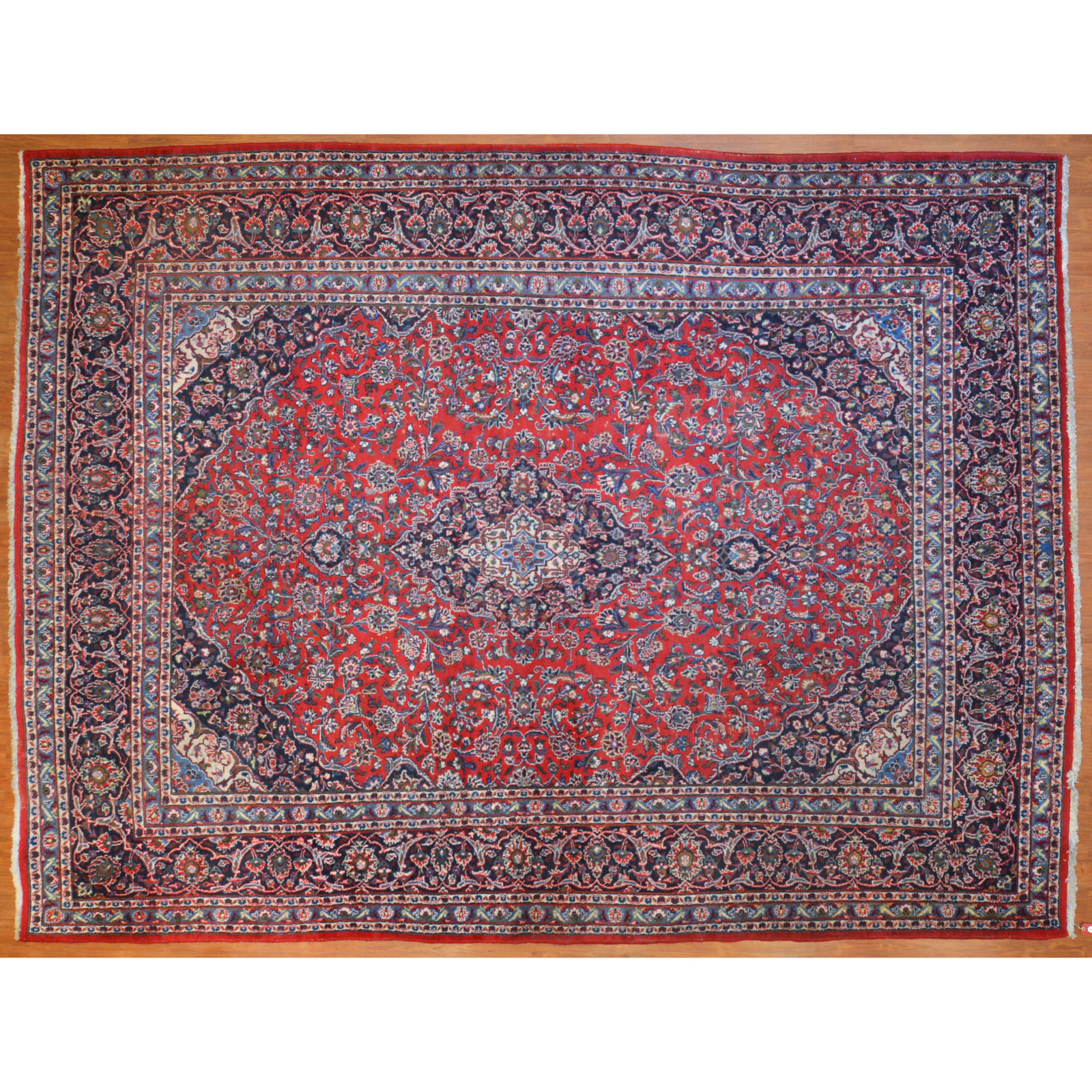 Appraisal: NAJAFABAD CARPET PERSIA X Third-quarter- th century hand-knotted wool pile